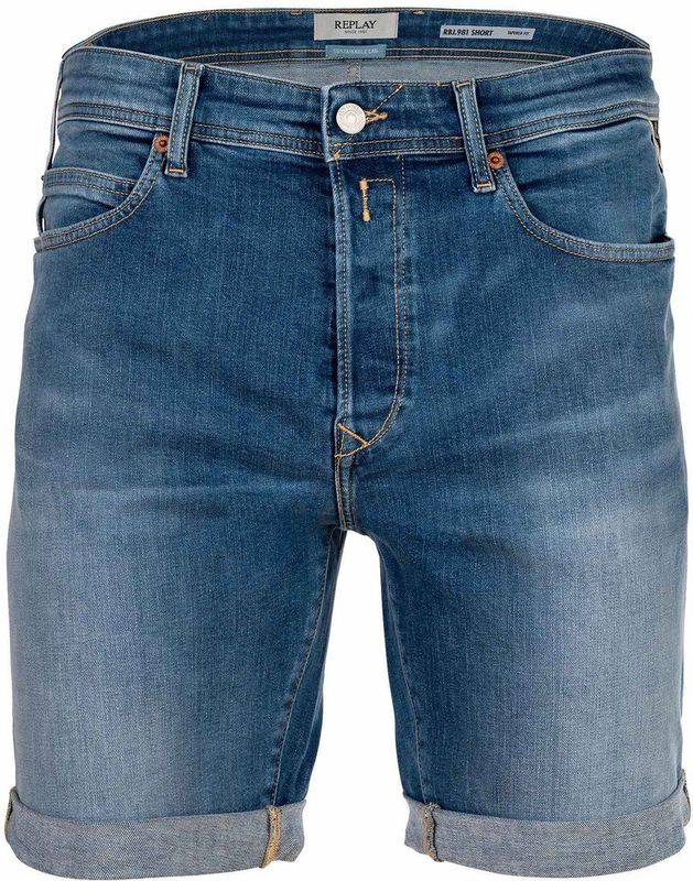 Replay - Korte Broek - Lichtblauw - 100% Polyester