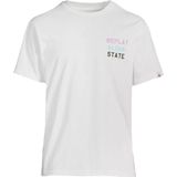 REPLAY - T-shirt - Wit - Regular Pasvorm - 100% Katoen
