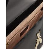 Patrizia Pepe Schoudertas Leer 31 cm  zwart