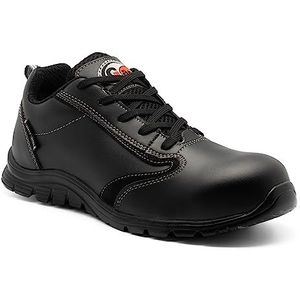 GARSPORT Crystal Low S3 veiligheidsschoenen voor heren, zwart, maat 42, zwart, 41,5 EU, zwart.