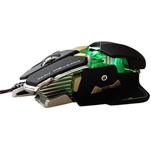Cortek cormm1 Gaming Laser Muis, 10 toetsen programmeerbaar, Avago 9800, metallic, 1 mm