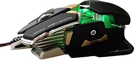 Cortek cormm1 Gaming Laser Muis, 10 toetsen programmeerbaar, Avago 9800, metallic, 1 mm