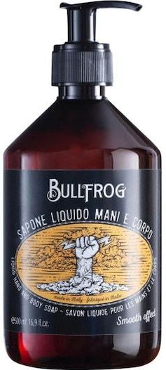 Bullfrog - Vloeibare Hand- en Lichaamzeep - 500 ml - Kruidige en Frisse Noten - Gemaakt in Italië