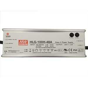MeanWell HLG Transformator, 100 uur, 48 tot 100 W, 48 V, IP65, verstelbaar, led-strip
