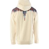 Marcelo Burlon - Katoenen Sweatshirt - Beige - Driekleurige Logo Print