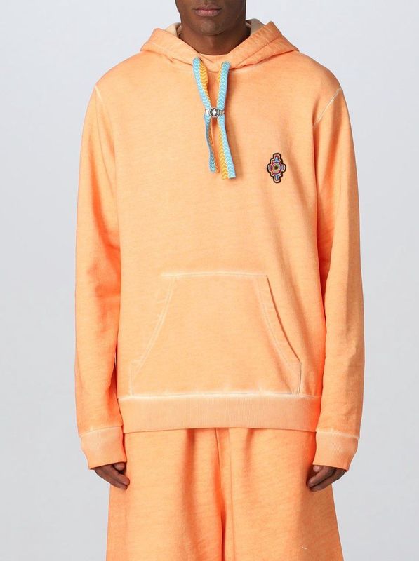 Marcelo Burlon - Sunset Cross - Hoodie - Oranje/Rood - 100% Katoen