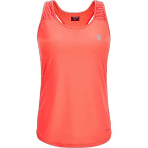 Macron - Gaenor - Damestanktop - Neonkoraal - Lichtgewicht Mesh Inzetstukken