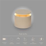 Zafferano - Push Up Pro - Oplaadbare Buitenlamp - Crème - Dimbare LED Lamp - Ø 12cm