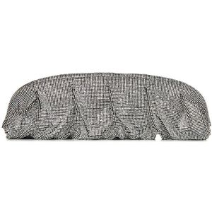 Benedetta Bruzziches, Zilveren Clutch Tas Tas voor Vrouwen Aw 23 Grijs, Dames, Maat:ONE Size