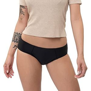 Reslip - Menstruatiepanty Model Culotte - Maat S - Zwart - Menstruatiepanty voor zware menstruatie - Absorbeert tot 90 ml - Wasbaar en herbruikbaar - Discreet en comfortabel - 1 st.