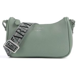 Emporio Armani, Eenvoudige Crossbody Tas met Verstelbare Band Groen, Dames, Maat:ONE Size