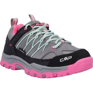 CMP KIDS RIGEL LOW TREKKING SHOES KIDS WP Unisex Kids Trekkingschoenen Low-Top, Cemento-Pink Fluo, 38 EU