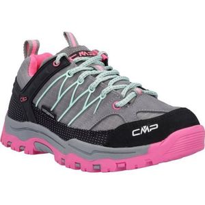 CMP Rigel Low Shoe Wp Trekking- en wandelschoenen voor kinderen, uniseks, Cemento Pink Fluo, 38 EU