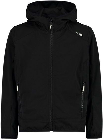 CMP - Kids Jacket Fix Hood - Softshelljack - Zwart