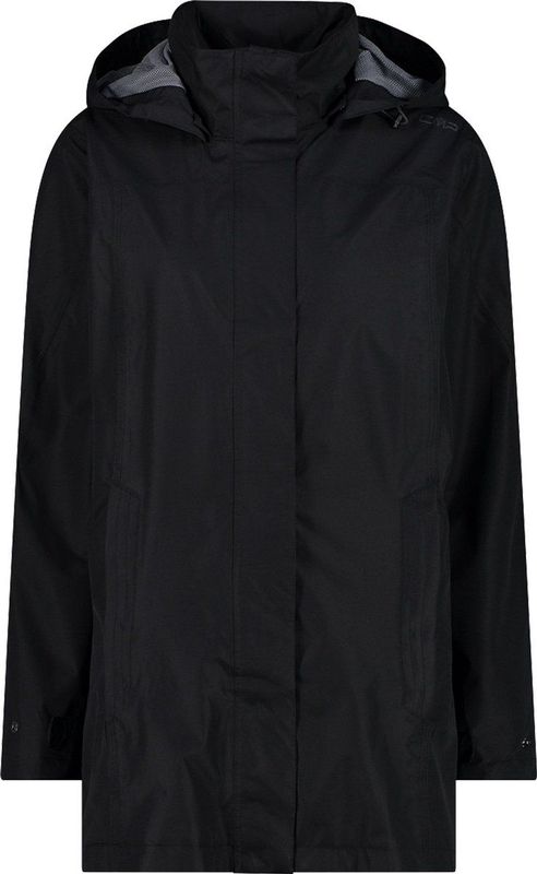 CMP Damesjas met capuchon met drukknopen regenjas dames