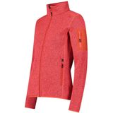 CMP - Dames Knit-Tech jas klaprozen rood fluo-antraciet, 52