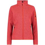 CMP - Dames Knit-Tech jas klaprozen rood fluo-antraciet, 52
