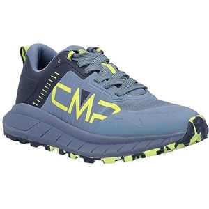 CMP Hamber Lifestyle Shoes, herensneakers, Dusty Blue-Yellow Fluo, 42 EU, Dusty Blue Yellow Fluo, 42 EU
