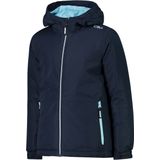 CMP - Gewatteerde kinderjas met vaste capuchon, Black Blue, 116