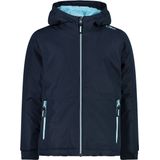 CMP - Gewatteerde kinderjas met vaste capuchon, Black Blue, 116