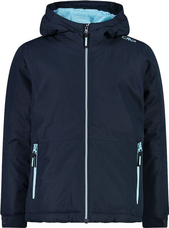 CMP - Gewatteerde kinderjas met vaste capuchon, Black Blue, 116