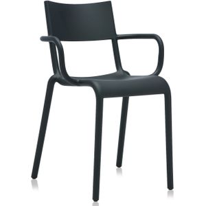 Kartell - Generic - Tuinstoel - Zwart - Kunststof