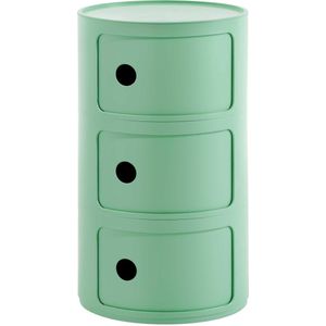 Kartell Componibili Bio Kast Ø32 Large Groen (3 Comp.)