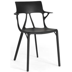 Kartell A.I. stoel, polypropyleen, zwart, 55 x 59 x 94 cm, 2 stuks