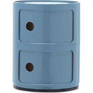Kartell - Componibili 2 Bijzettafel Sky Blauw