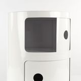 Kartell - Componibili 2 Bijzettafel - Burgundy - Gerecycled ABS