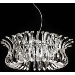 Metallux Glazen hanglamp Wave met 65 cm doorsnede