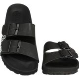 Versace Jeans - Linea Fondo Sandy Dis. - Slippers - Zwart - Verstelbare Gespen