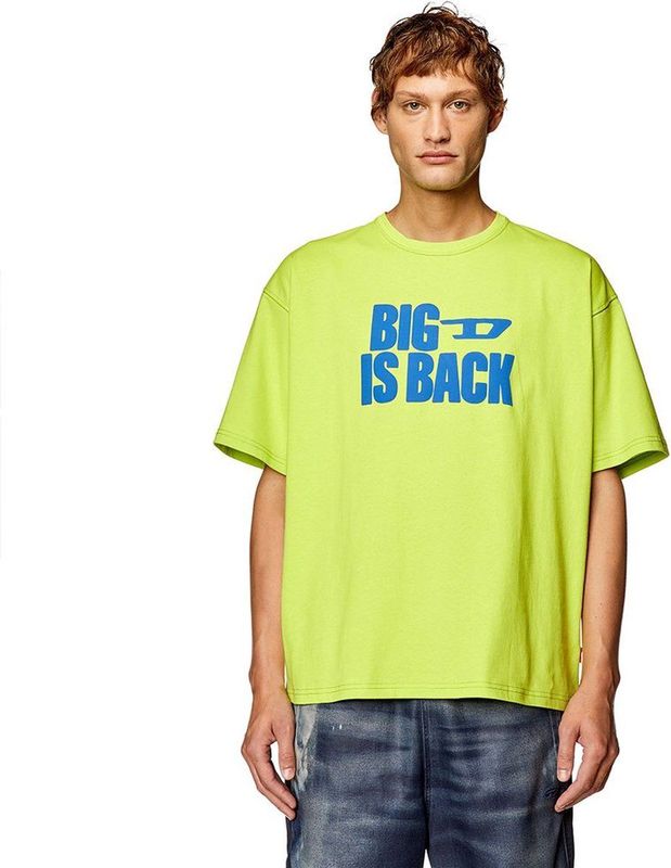 Diesel Boxt Back T-shirt Met Korte Mouwen Geel L Man