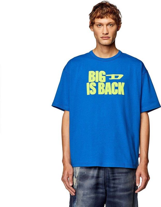 Diesel Boxt Back T-shirt Met Korte Mouwen Blauw L Man