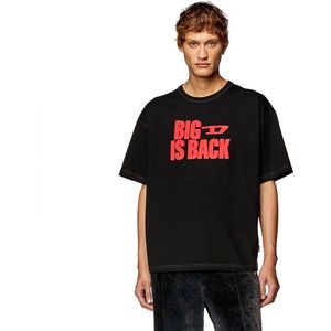 Diesel Boxt Back T-shirt Met Korte Mouwen Zwart L Man
