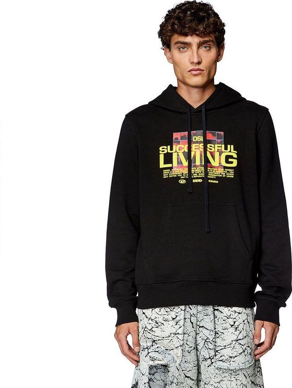 Diesel Ginn N1 Capuchon Zwart Man