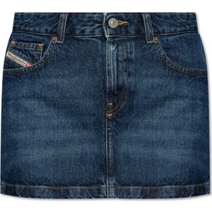 Diesel, Dames, Rokken, Blauw, Maat: W25 Denim,