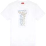 Diesel Diegor K68 T-shirt Met Korte Mouwen Wit L Man