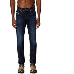 Diesel - Straight Leg Slim-fit Jeans - Blauw - Katoenmix