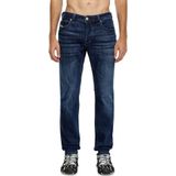 Jeans - Donkerblauw - 98% Katoen 2% Elastaan - Tapered Model