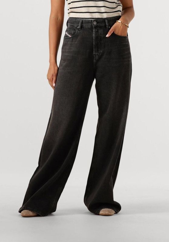Diesel, Dames, Jeans, Zwart, Maat: W23 L32 Katoen,