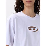 Diesel - T-Buxt Crop T-shirt - Zwart - Katoen