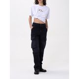 Diesel - T-Buxt Crop T-shirt - Zwart - Katoen