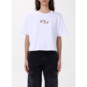 Diesel - T-Buxt Crop T-shirt - Zwart - Katoen