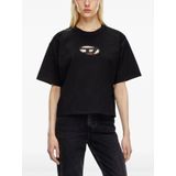 Diesel, Dames, Tops, Zwart, Maat: L Katoen,