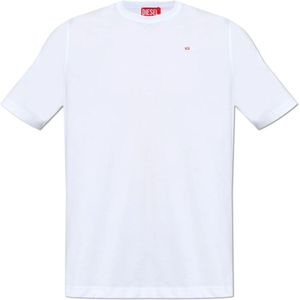 Diesel - T Adjust Microdiv - T-shirt - Zwart - 100% Biologisch Katoen