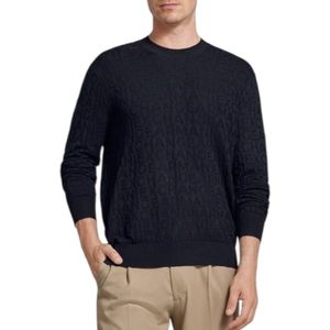 Armani Exchange Donkerblauw Gebreide Pullover