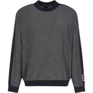 Armani Exchange - 6DZM2XZM4MZ27AD - Wollen Pullover - Marineblauw - Casual