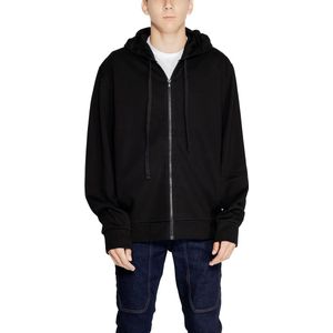 Emporio Armani - Sweatshirt - Zwart - Polyester Blend - Volledige Ritssluiting