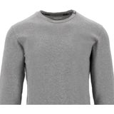 Emporio Armani - Heren - Grijs - Longsleeve T-shirt - Katoen